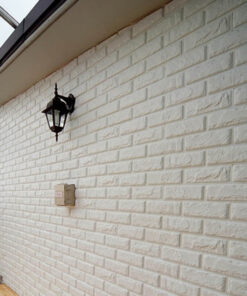 White new embossed pe foam brick wall sticker