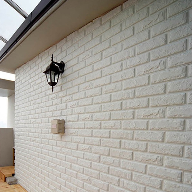 White New Embossed Pe Foam Brick Wall Sticker Sold In Nigeria By DecorCity 