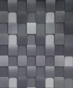 Black 3D Checkers Wallpaper Design x155-0806