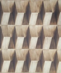Brown Modern 3d patterned Wallpaper  x152-8605
