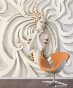 Single 3D Female Goddess Custom wall murals / wallpapers - DCWM000109