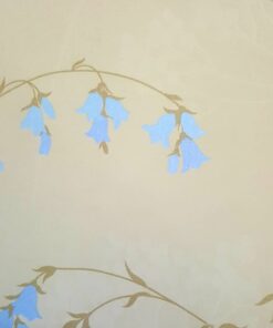 5Sqm Fade Brown with blue Floral Wallpaper Design-533649