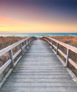 Alternative view of Wooden bridge 3D Custom wall murals/Wallpapers – DCWk000108