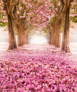 Alternative view of Lilac purple hibiscus flowers on buttress roots 3D Custom wall murals / wallpapers – DCWM001550