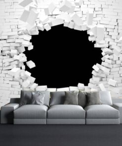 Brick wall Hollow 3D Custom wall murals / wallpapers – DCWM000545