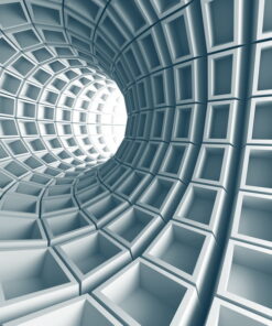 Alternative view of Gray Shell Like Hollow Shutter 3D Custom wall murals / wallpapers – DCWM000617