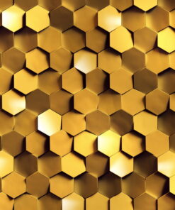 Alternative view of Gold Plated  layered 3D Custom wall murals / wallpapers – DCWM000750