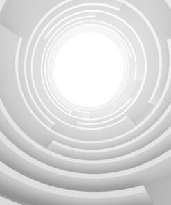 Alternative view of Lightened Conical Space 3D Custom wall murals / wallpapers – DCWM000753