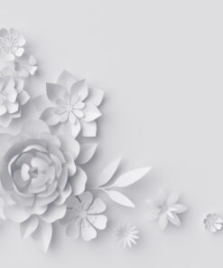 Alternative view of White Flowery brooch 3D Custom wall murals / wallpapers – DCWM000885