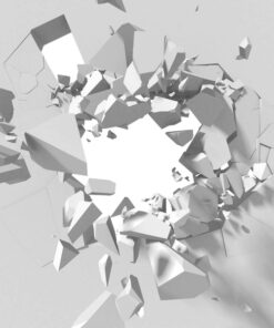 Alternative view of White hollow space 3D Custom wall murals / wallpapers – DCWM000908