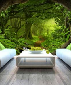 forest Green Trees 3D Custom wall murals / wallpapers – DCWM000917