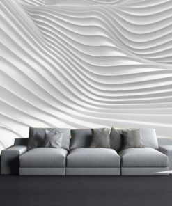 Gray and White Linings-3D Custom wall murals / wallpapers – DCWM000977