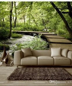 Pathway in the woods 3D Custom wall murals / wallpapers – DCWM001554