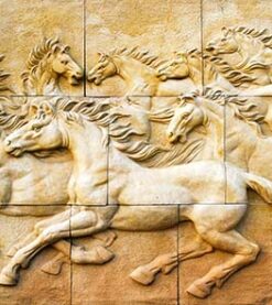Ancient Horse Sculpture 3D Custom wall murals / wallpapers – DCWM001559