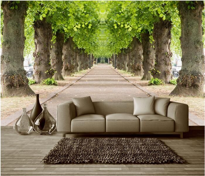 Pathway in the woods 3D Custom wall murals / wallpapers – DCWM001563