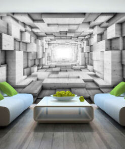 Silvery Layered hollow 3D Custom wall murals / wallpapers – DCWM001577