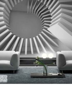 Circular Deckered 3D Custom wall murals / wallpapers – DCWM001578