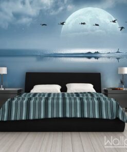 Blue sea and sky scape 3D Custom wall murals / wallpapers – DCWM003103