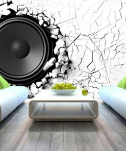 White speaker 3D Custom wall murals / wallpapers – DCWM003465