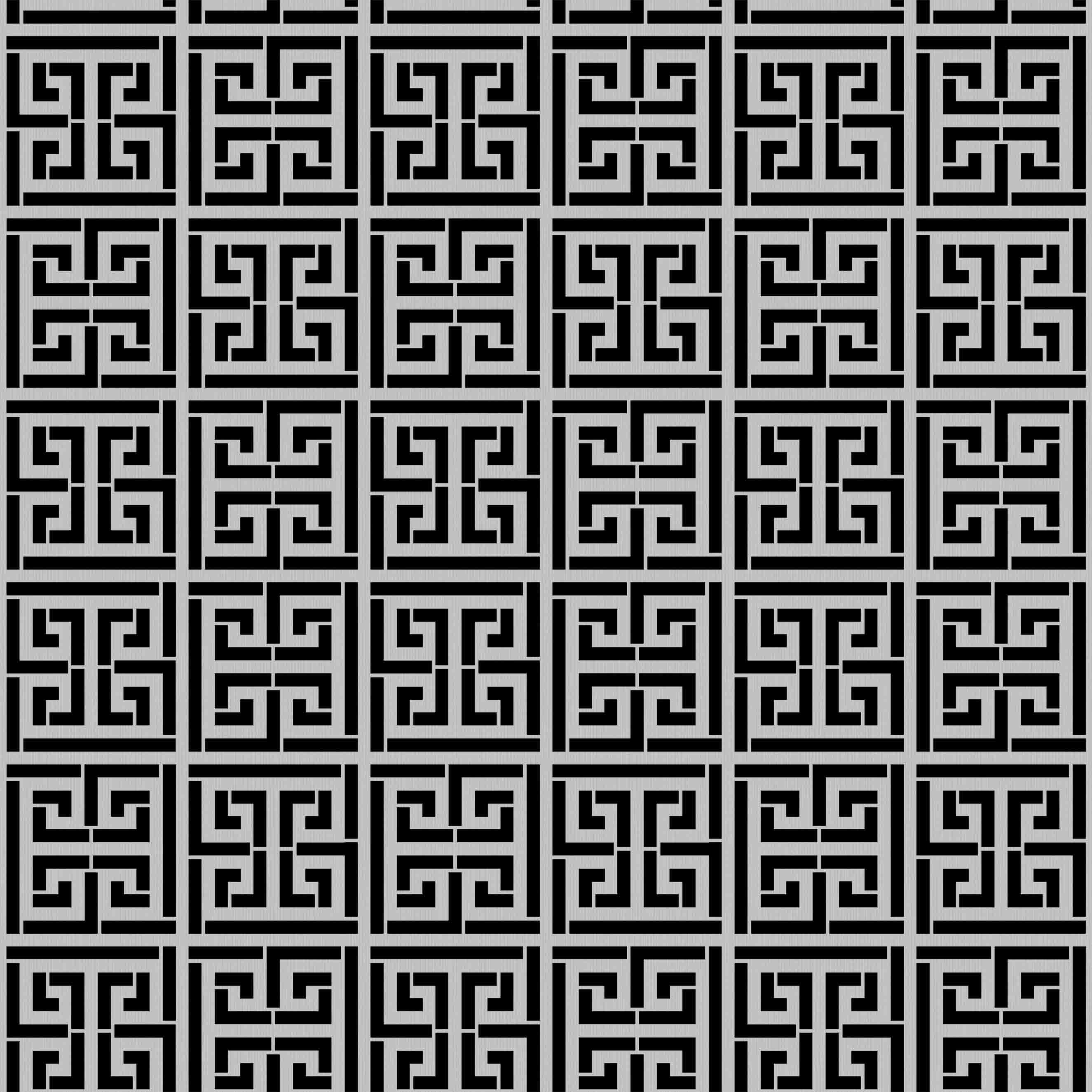 Black and White Greek Key patterned Wallpaper design - 533681 | Decor City