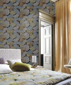 Alternative view of Yellow Blue Multicolor Swirl Wallpaper A19-8P20