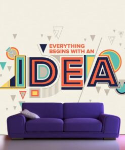 "Idea" Concept Wall custom photomural wallpaper - dcwm000428