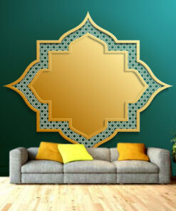 Gold and Green royal custom photomural wallpaper - dcwm000473