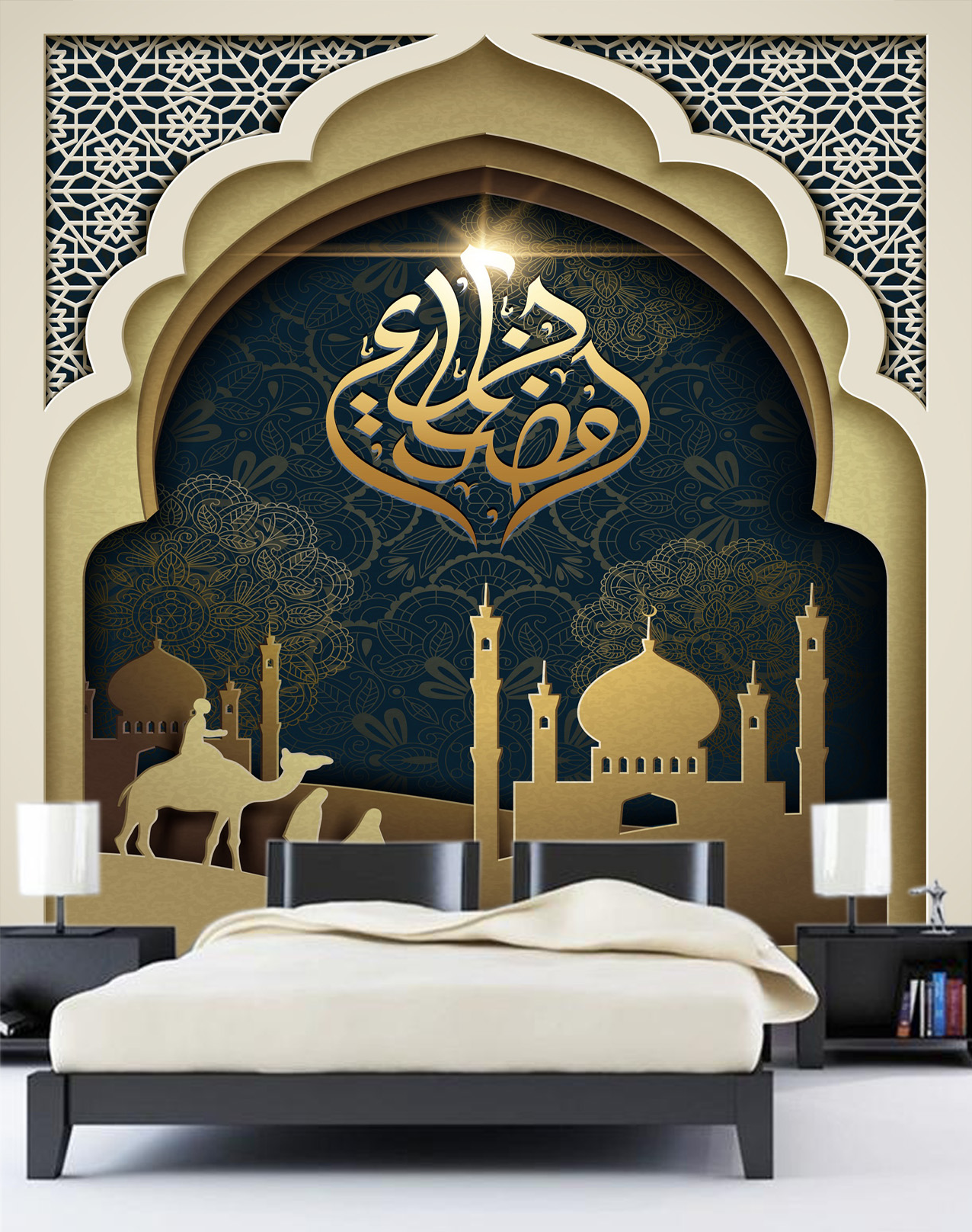 3D Islamic Themed custom photomural wallpaper - dcwm000534 - Decor City