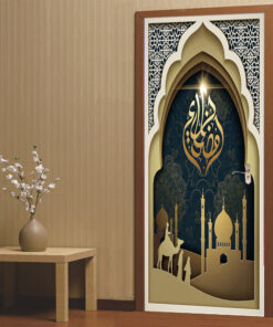 Alternative view of 3D Islamic Themed custom photomural wallpaper - dcwm000534