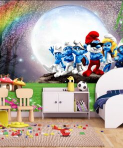 The Smurfs kids custom Photomural wallpaper design - DCWM0006395