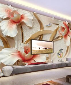 Luxury custom floral Photomural wallpaper design - DCWM0006928