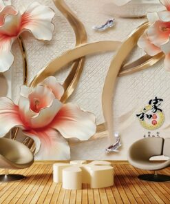 Alternative view of Luxury custom floral Photomural wallpaper design - DCWM0006928