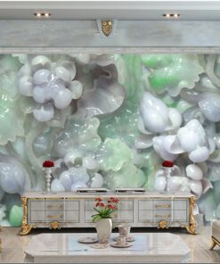 Green and Grey Jade Custom Photomural walpaper design - DCWM0390715