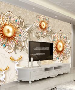 Luxury Floral Custom Photomural wallpaper design - DCWM0410684