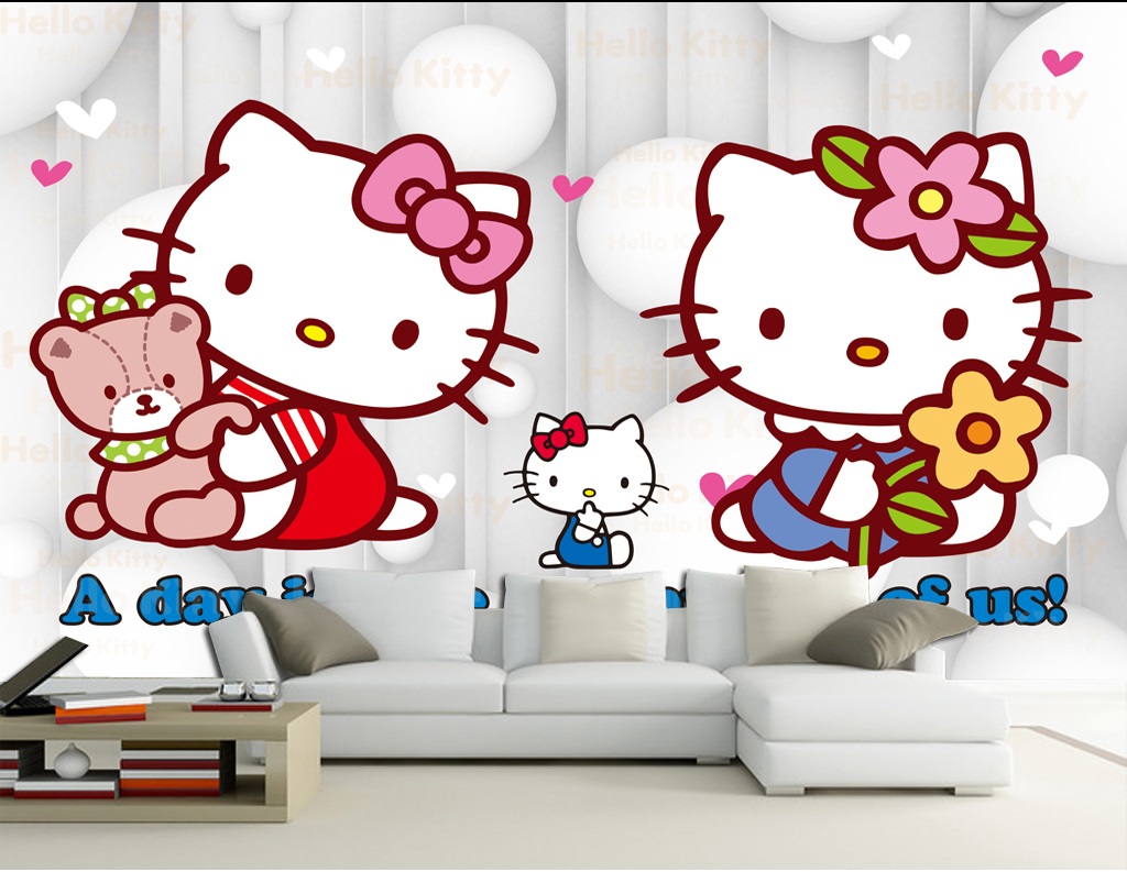 Wall Mural Hello Kitty 