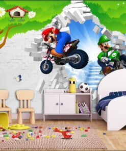 Mario and Luigi 3D / 5D / 8D wall murals / custom wallpaper - DCWM2006126