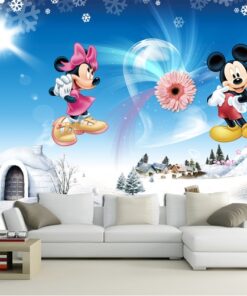 Alternative view of Mickey and Minnie Mouse 3D / 5D / 8D wall murals / custom wallpaper - DCWM2006127