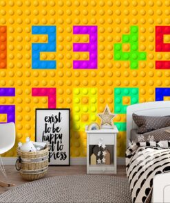 Lego numbers kiddies 3D / 5D / 8D wall murals / custom wallpaper - DCWM2006131