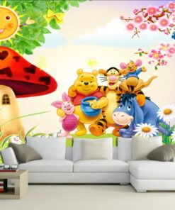 Alternative view of Winnie, Pooh and Co. 3D / 5D / 8D wall murals / custom wallpaper - DCWM20061311