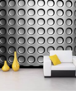 Circular metallic imprints 3D / 5D / 8D wall murals / custom wallpaper - DCWM20061354