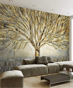 Leafless tree 3D / 5D / 8D wall murals / custom wallpaper design - DCWM20061383