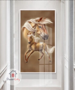 Modern Nordic fashion luxury abstract horse decorative canvas print wall frames - DCCF2019022217