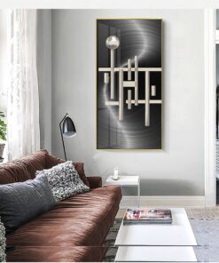 Modern abstract silver art concept decorative canvas print wall frames - DCCF2010635139