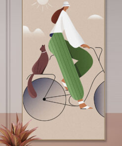 Modern luxury Morandi abstract decorative canvas print wall frames - DCCF2010635171