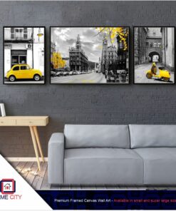 FC3PVS000051a - Premium 3 piece Framed Canvas Wall Art Produced and Made by Decor City Nigeria.