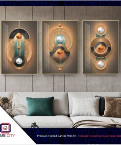 FC3PVS000061a - Premium 3 piece Framed Canvas Wall Art Produced and Made by Decor City Nigeria.